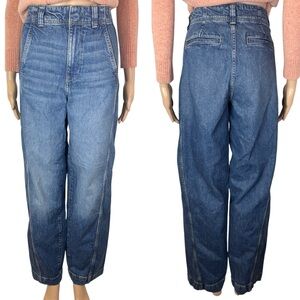 New Madewell Tapered High Rise Denim Pants Trousers Jeans